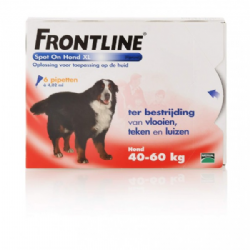 Frontline Spot-On Hond XL 40-60 KG 4 pipetten 