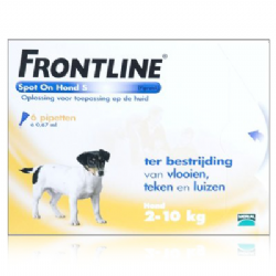 Frontline Spot-On Hond S 2-10 KG  6 pipetten